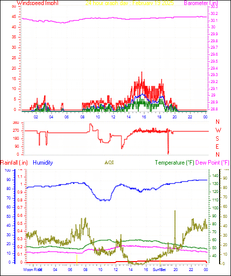 24 Hour Graph for Day 19